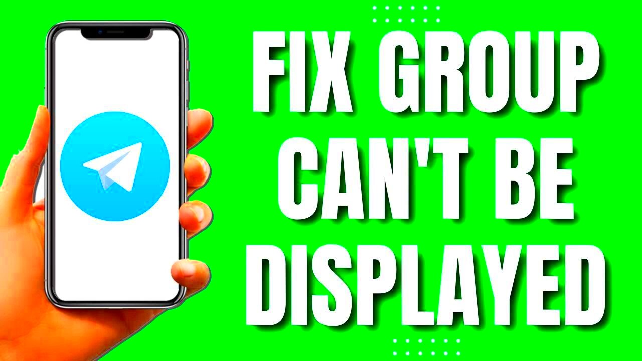 How To Fix Telegram This Group Cant Be Displayed 2023  YouTube