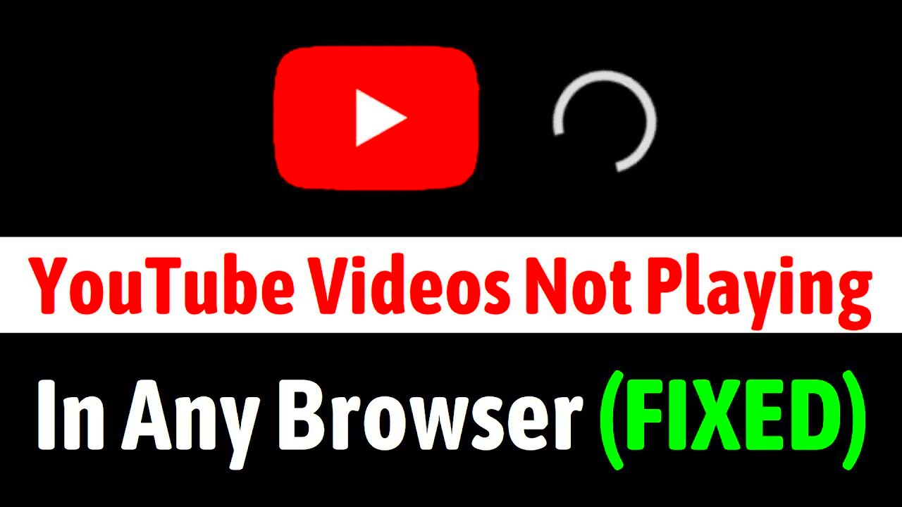 YouTube video not playing in any Browser FIX  Youtube videos loading 