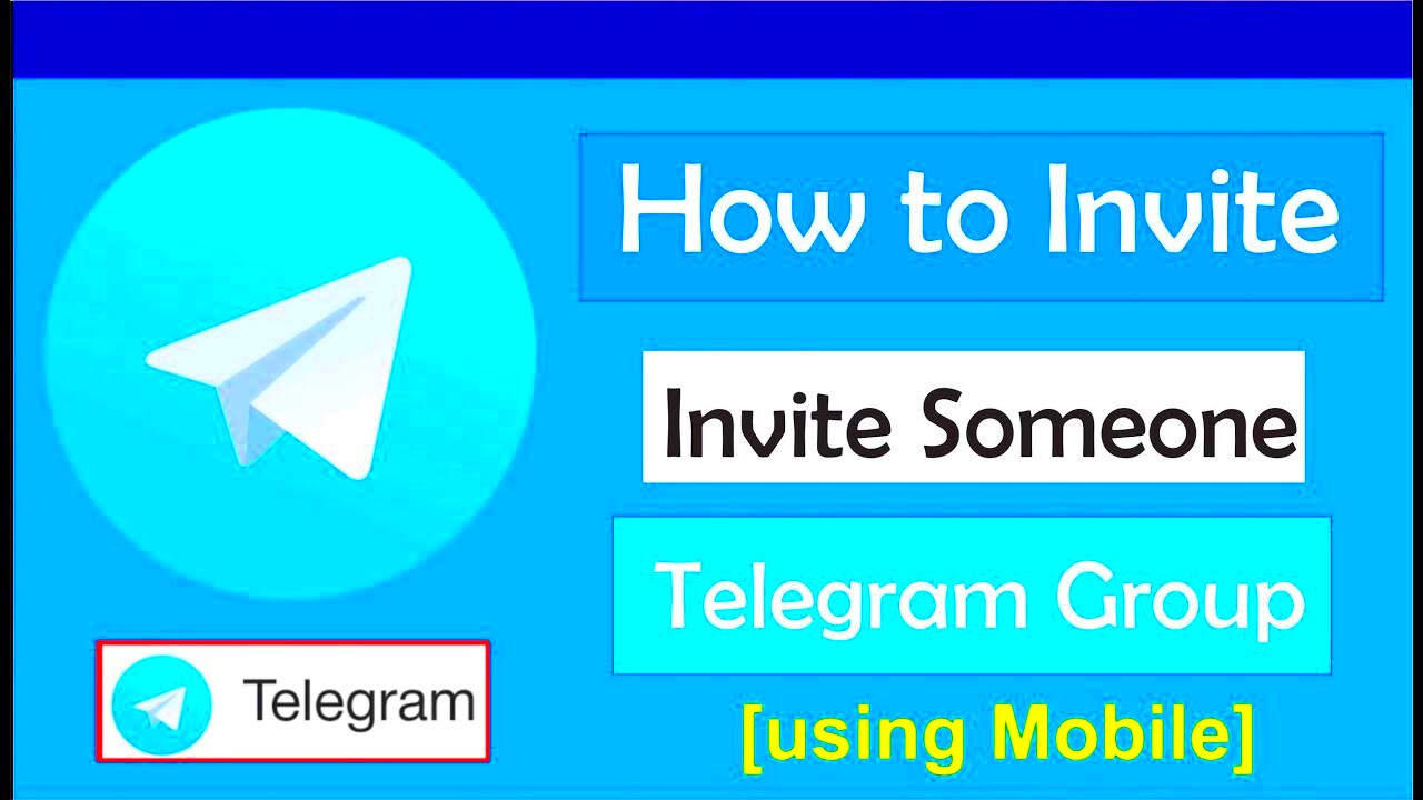 How to Invite someone to Telegram Group  YouTube