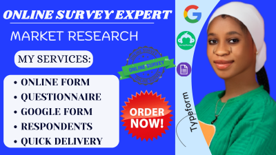 I Will Create an Online Survey with Google Form and Get 1000 Respondents