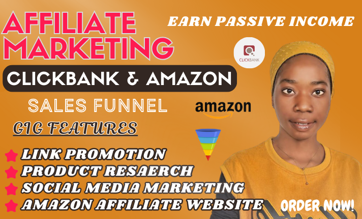 I WILL BUILD CLICKBANK AFFILIATE MARKETING SALES FUNNEL OR AFFILIATE LINK PROMOTION