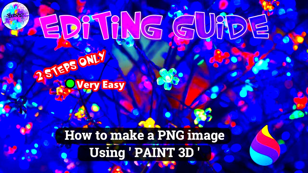 How to make a PNG image  PAINT 3D  YouTube