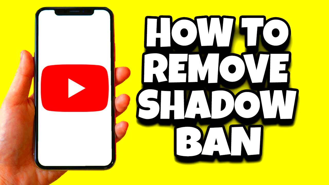 How To Remove Shadow Ban On YouTube Quick Fix  YouTube