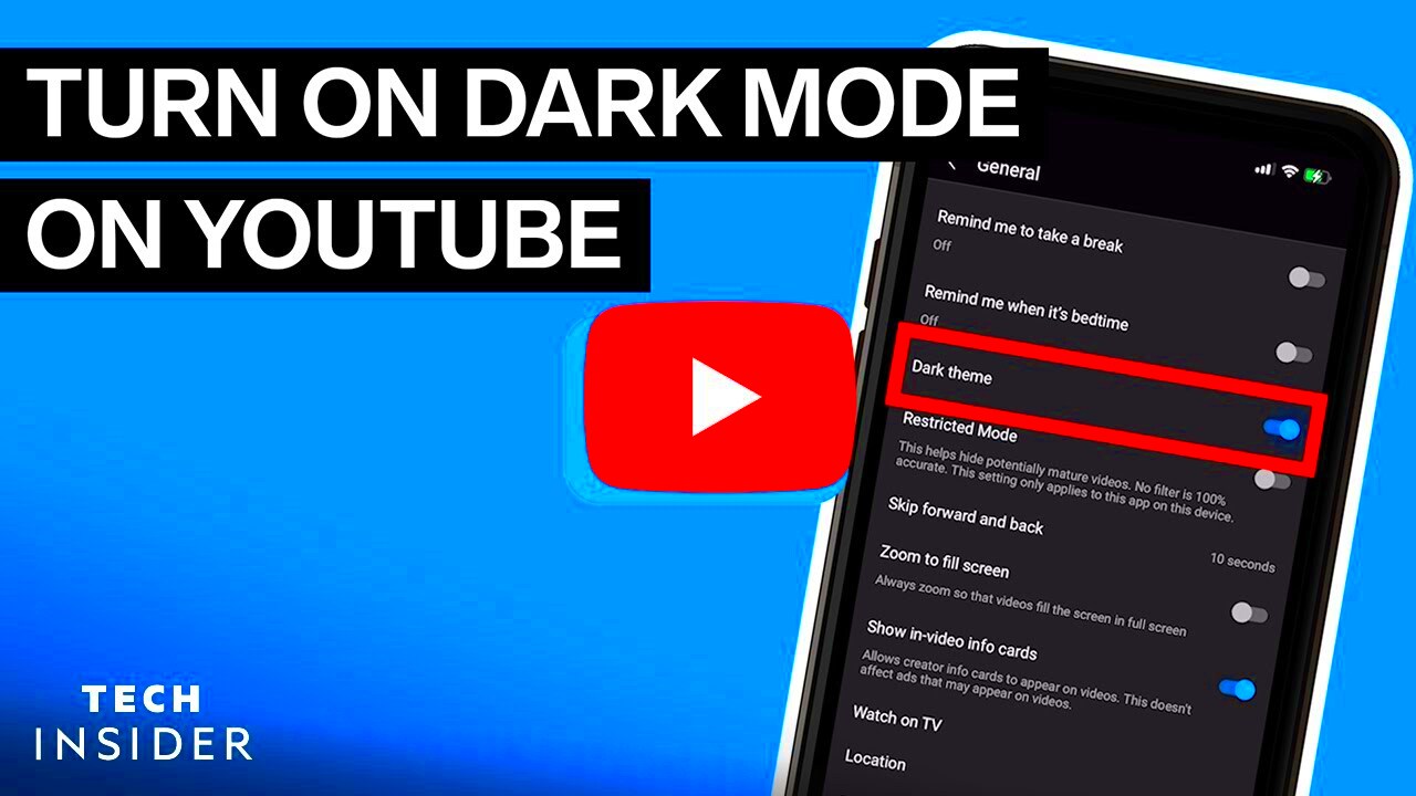 How To Turn On Dark Mode On YouTube  YouTube