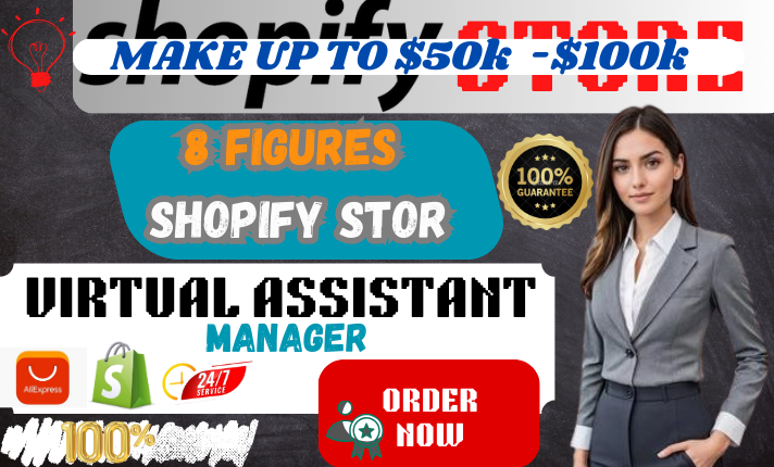 I Will Be Your Shopify Virtual Assistant for Store Design and Website Redesign