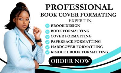 I Will Do Book and eBook Formatting, Design Book Cover, Paperback