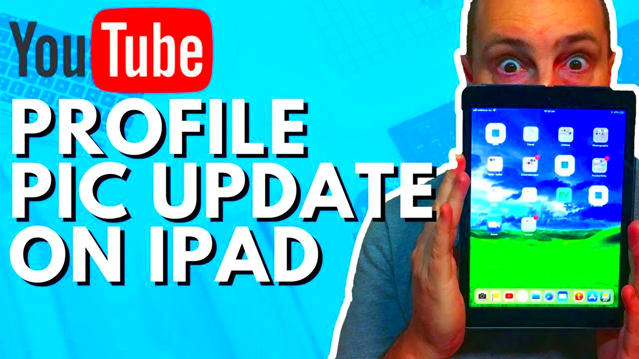 How to Upload a Profile Picture on Youtube on iPad  YouTube