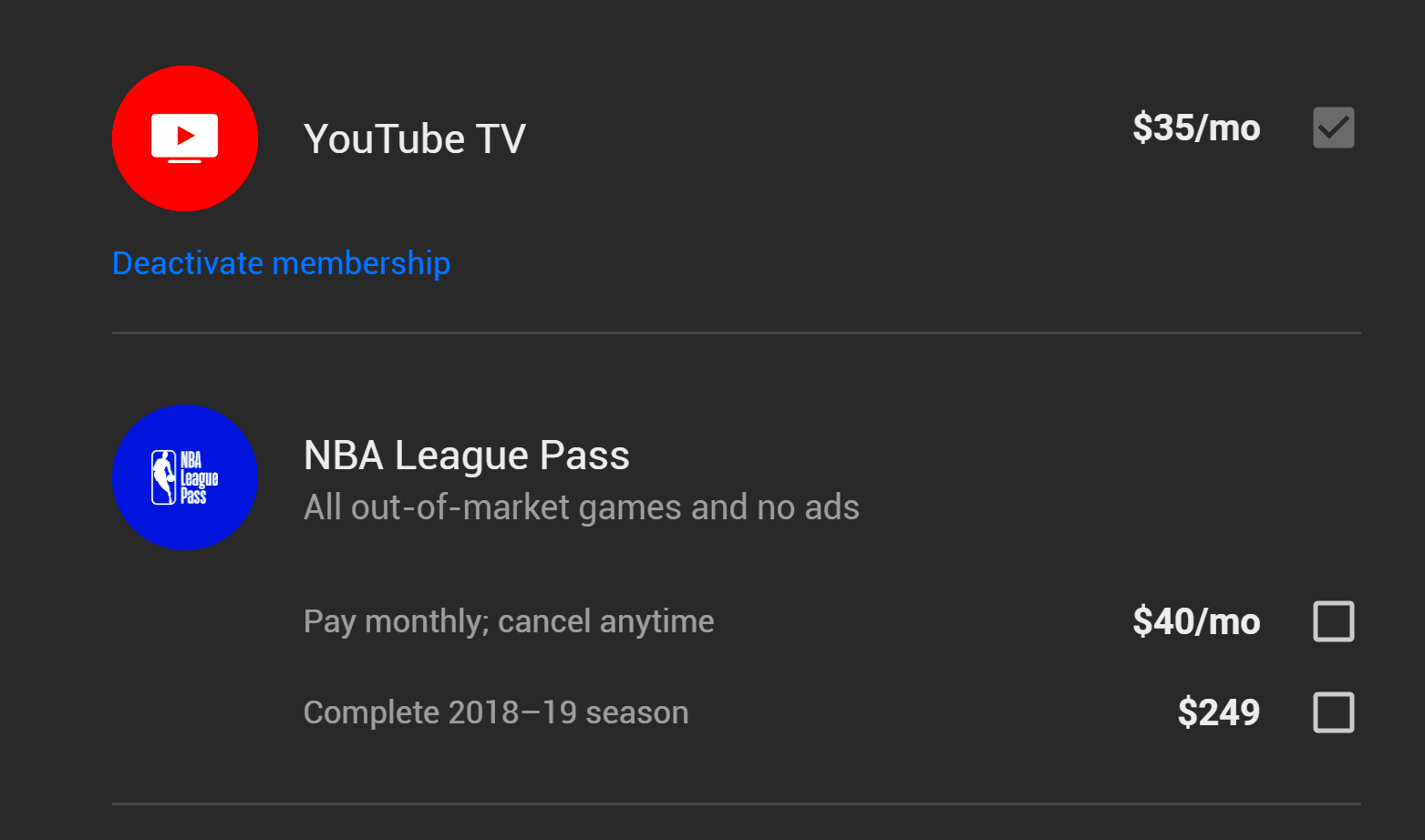 NBA League Pass now available through YouTube TV for 40 per month