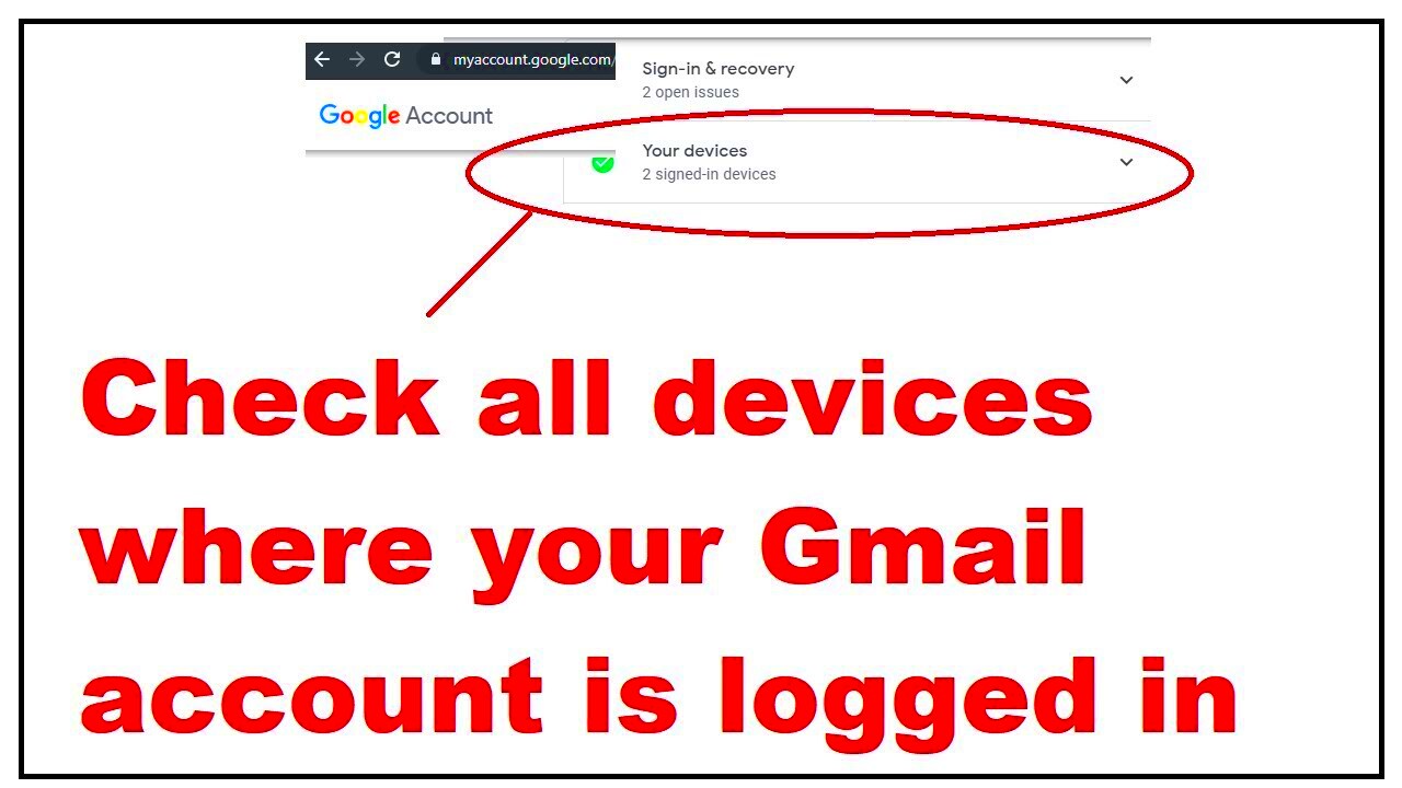 How to check all devices where your Gmail account is logged in  YouTube