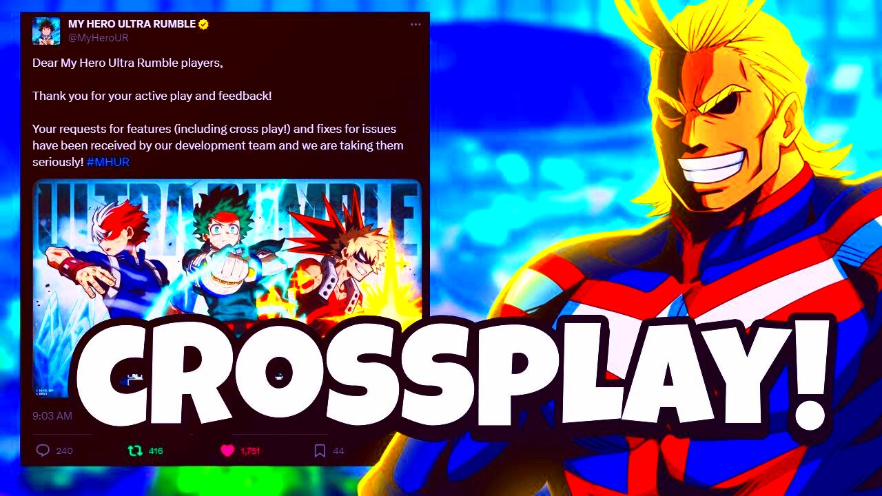 CROSSPLAY IS COMING TO MY HERO ULTRA RUMBLE  YouTube