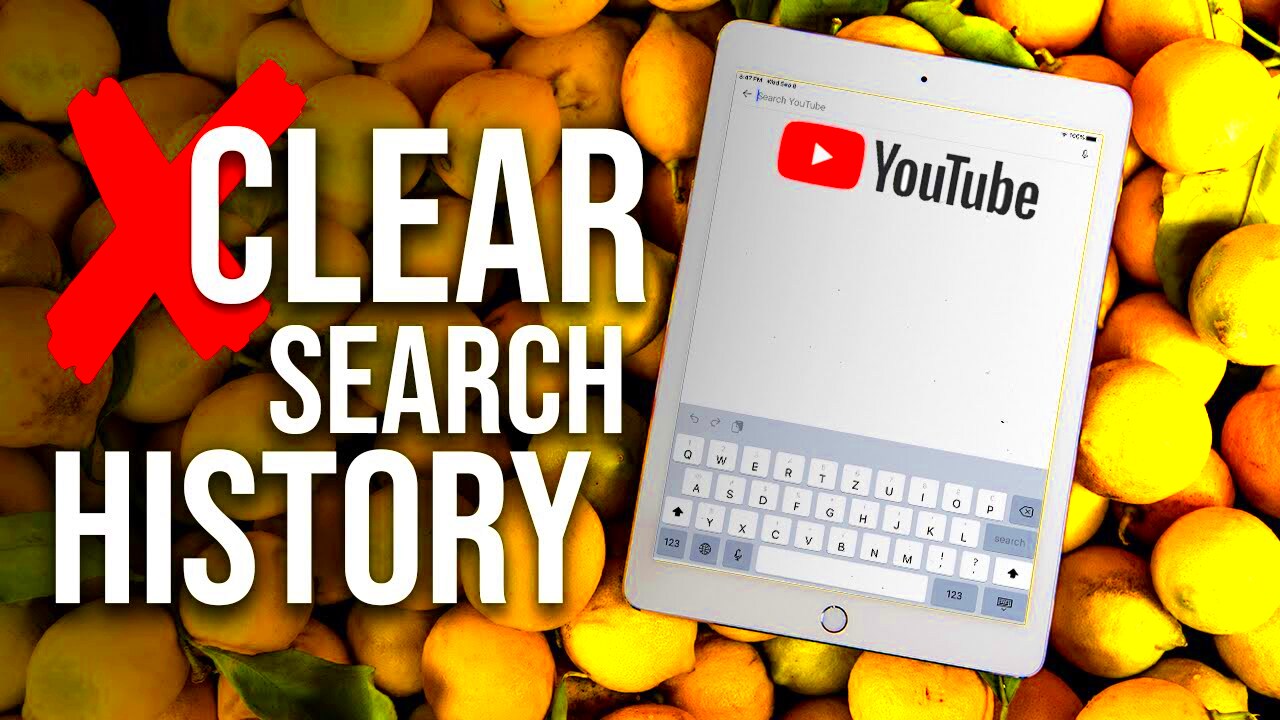 How to Delete Search History on Youtube iPad clear pause  YouTube