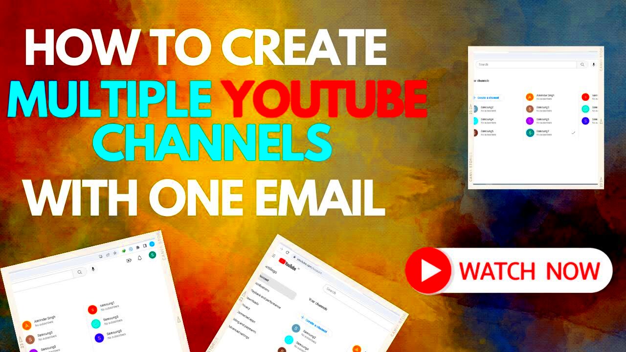 How to Create Multiple Youtube Channels with one Gmail  Create Brand 