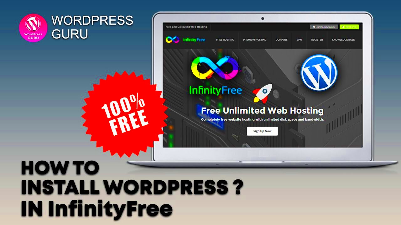 How to install WordPress in Infinity Free Hosting  Create WordPress 