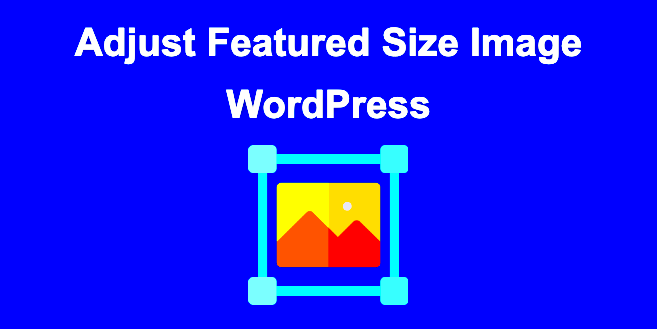 How to Adjust Featured Size Image in WordPress