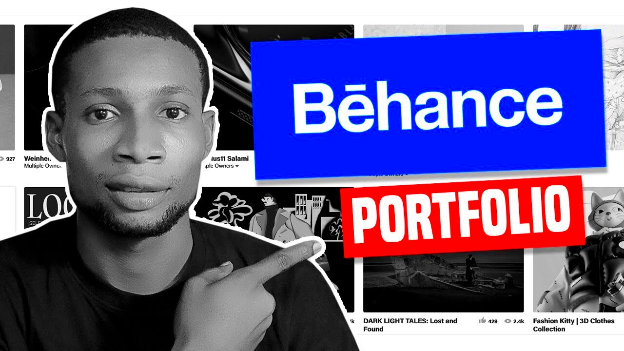 How to create a portfolio with BEHANCE  YouTube