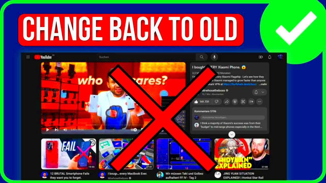 HOW TO CHANGE YOUTUBE LAYOUT ON PC Easy  Change Youtube Layout Back 