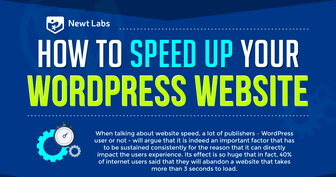 How To Speed Up Your WordPress Website Infographic  Newt Labs