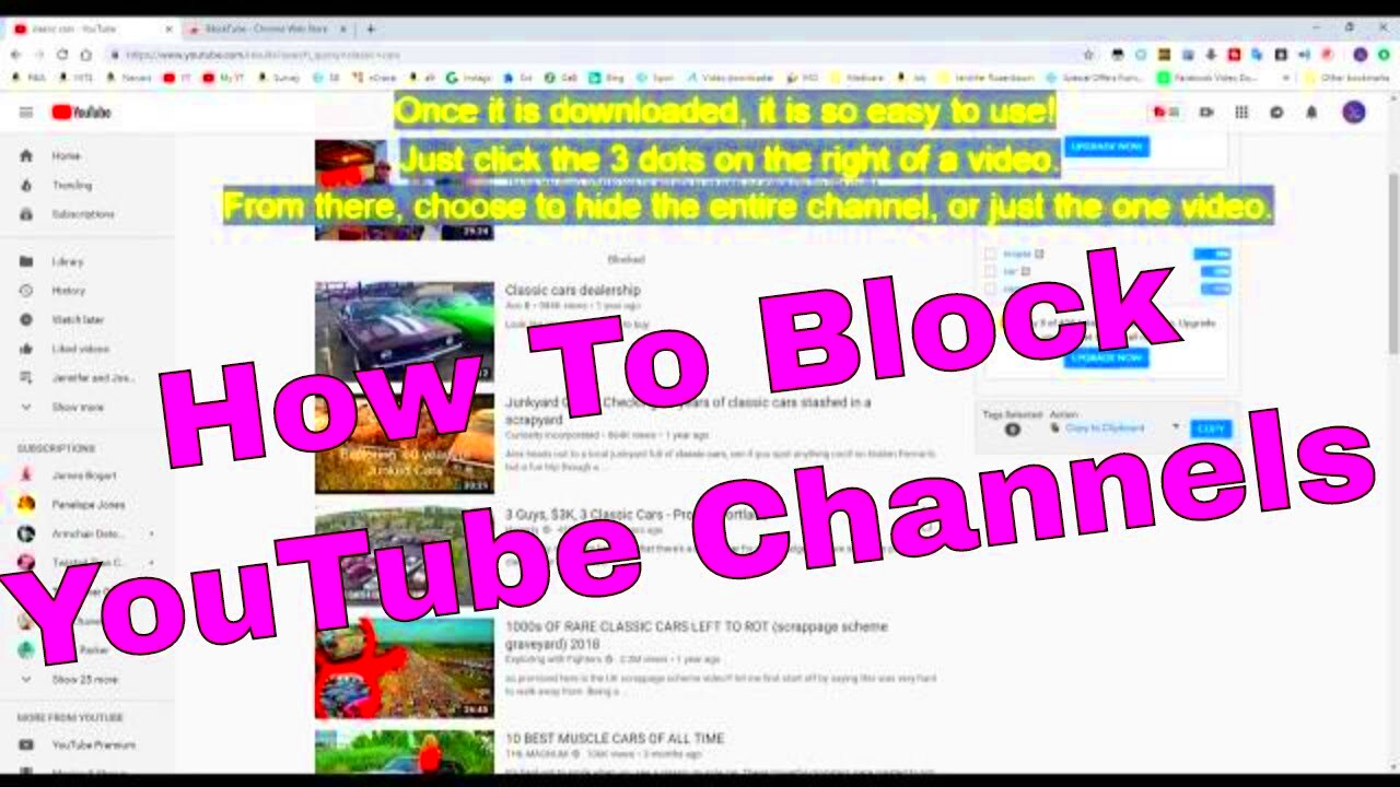 How To Block YouTube Channels A Very Quick Easy  Free Way To Block 