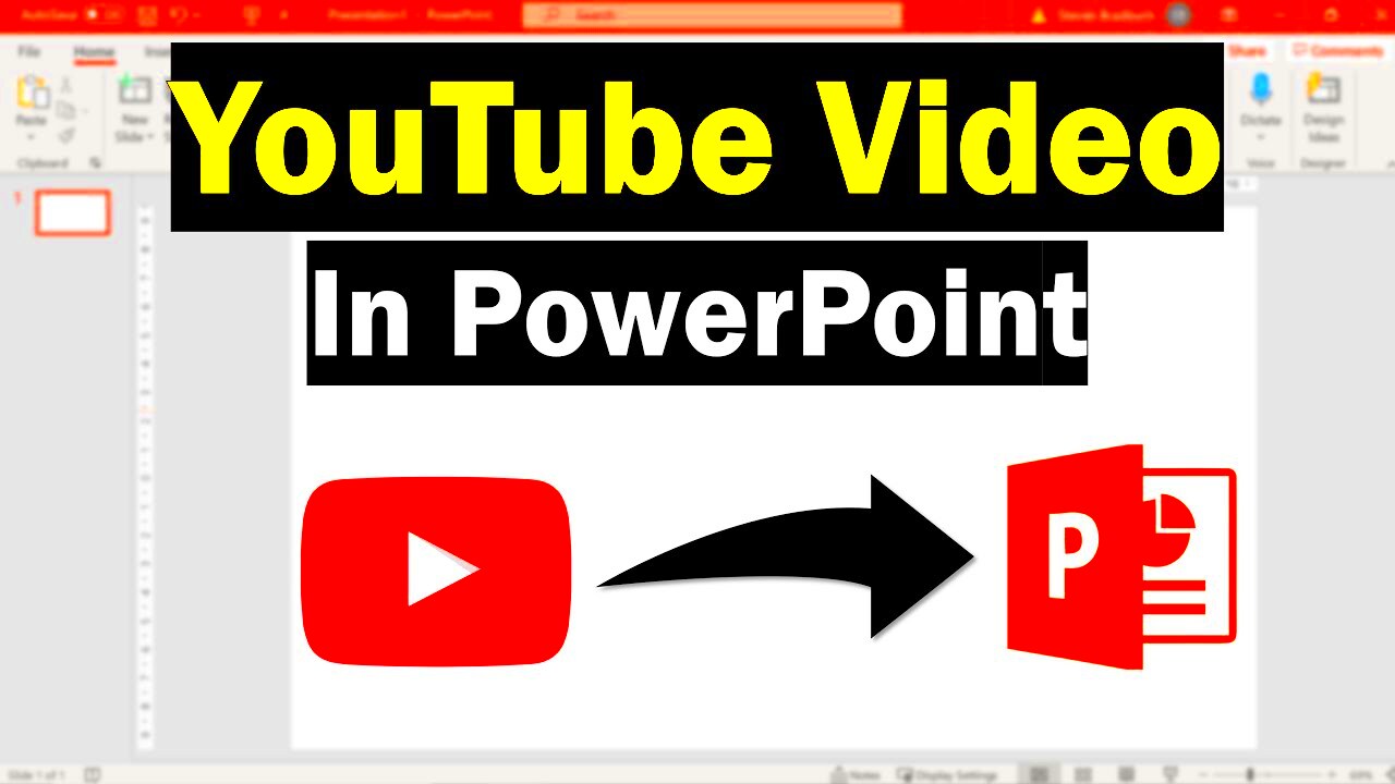 How To Embed A YouTube Video In PowerPoint Very Easy  YouTube