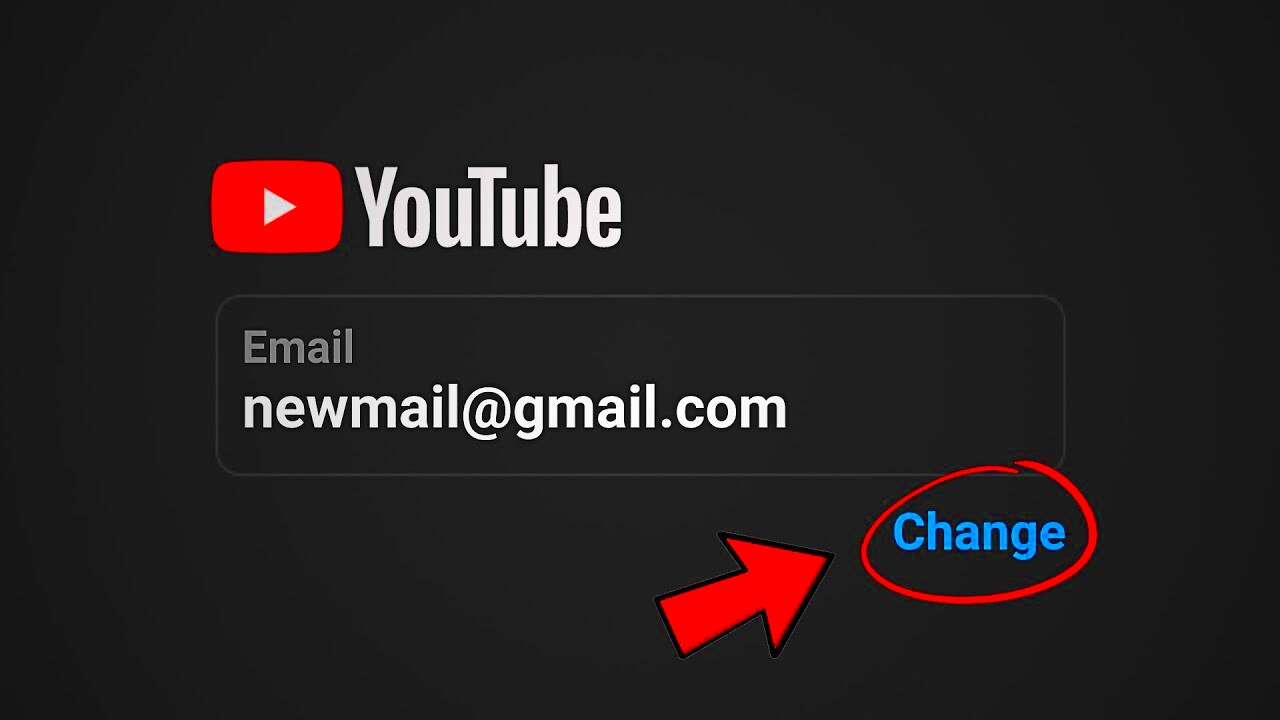 How to Change Email on your YouTube Channel in 2024  YouTube