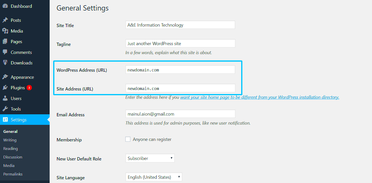 How to Change WordPress Domain Address  weDevs