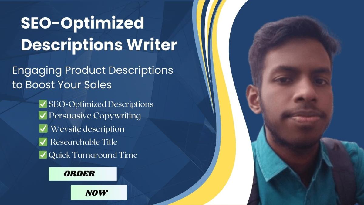 I Will Create Engaging Product Descriptions to Boost Your Sales