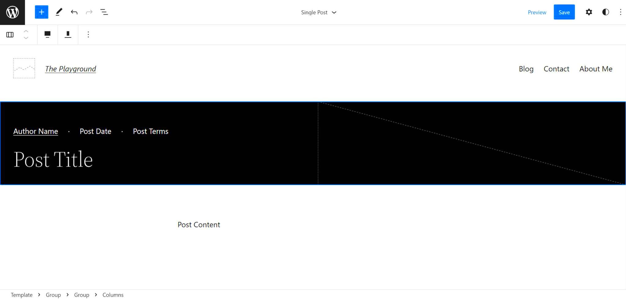 How To Build a TwoColumn Single Post Header with the WordPress Site 