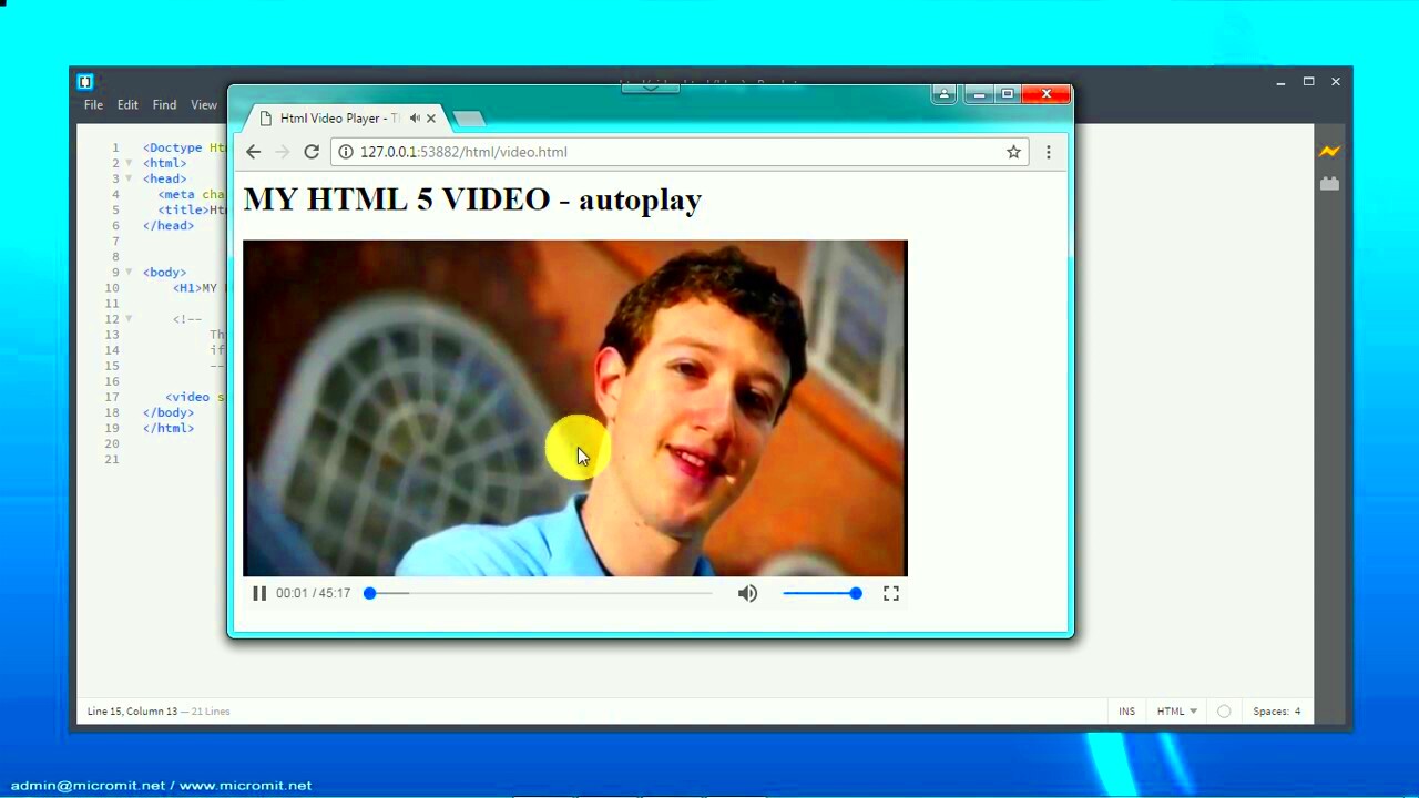 how to autoplay video with HTML 5  YouTube