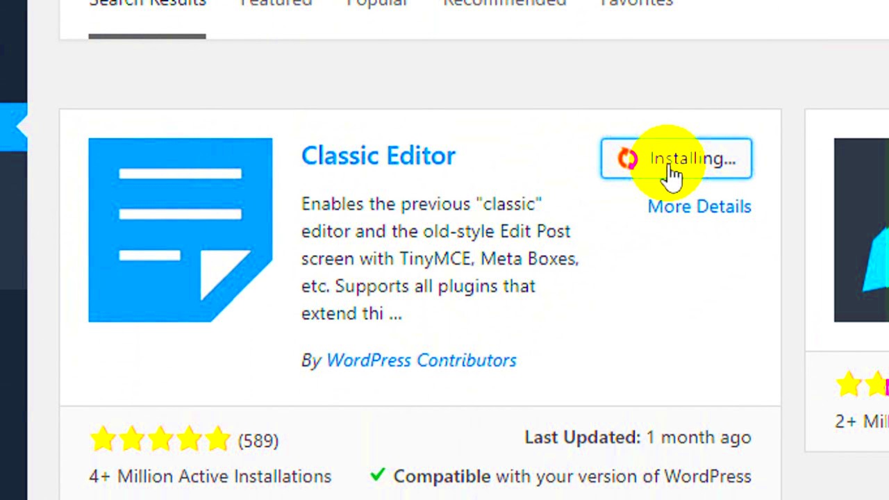 How to Use the Classic Editor with WordPress  YouTube