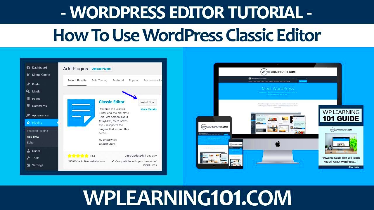 How To Use WordPress Classic Editor Step By Step Tutorial