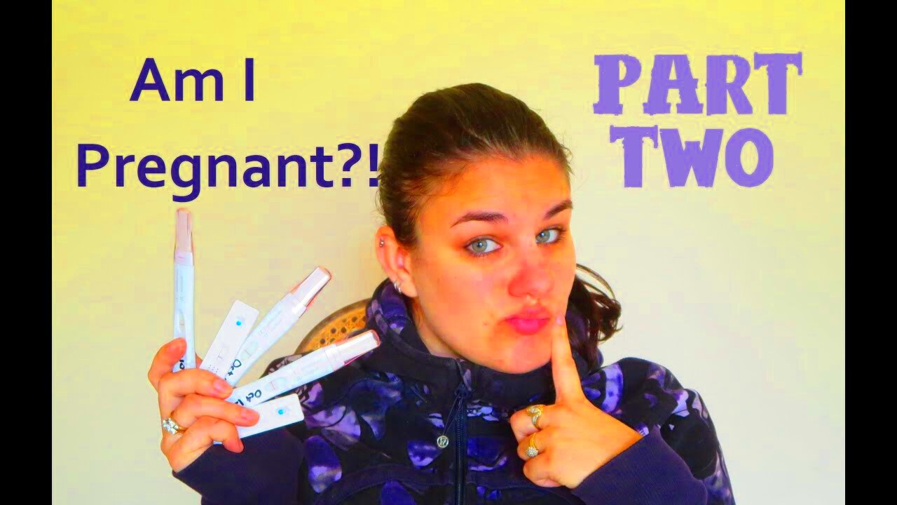 Am I Pregnant Live Testing Part Two  YouTube