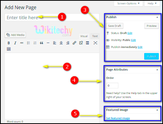 Wordpress Add Pages  wordpress tutorial  wikitechy
