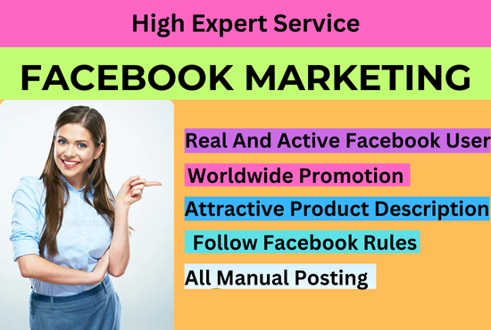 I Will Do Facebook Marketing for Any Company Anywhere