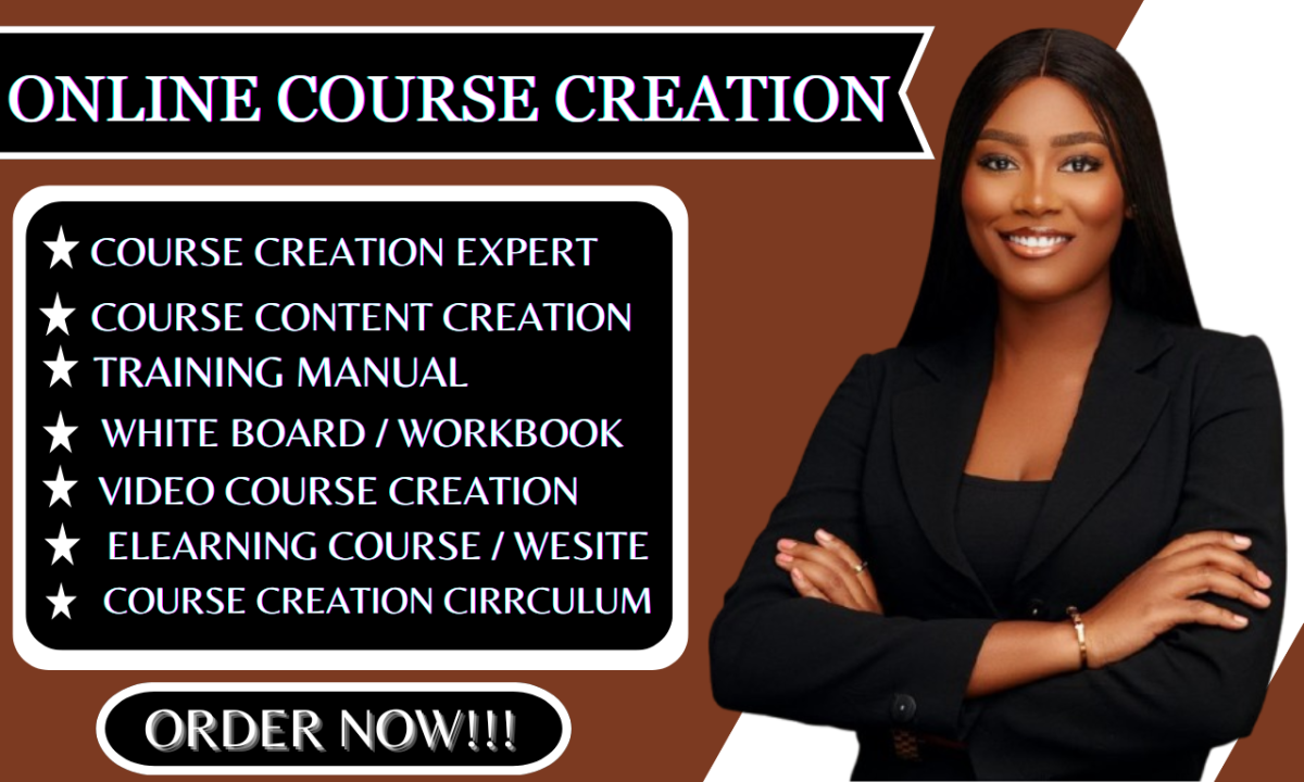 I Will Create an Online Course with a Workbook, Whiteboard Video, and Comprehensive Curriculum