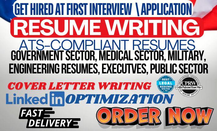 I Will Write Federal Resume, USAJOBS Resume, ATS Resume, Engineering Resume