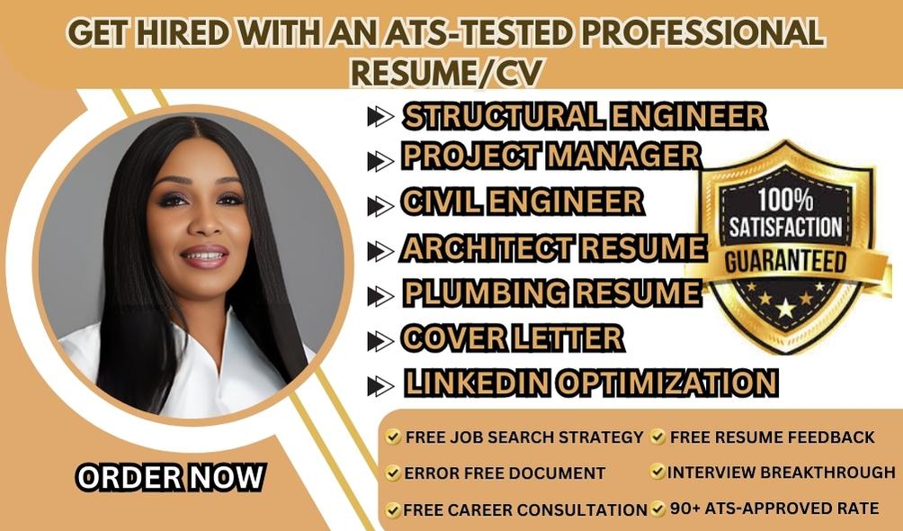 I Will Write Resumes for Structural Engineers, Project Managers, Civil Engineers, and Architects