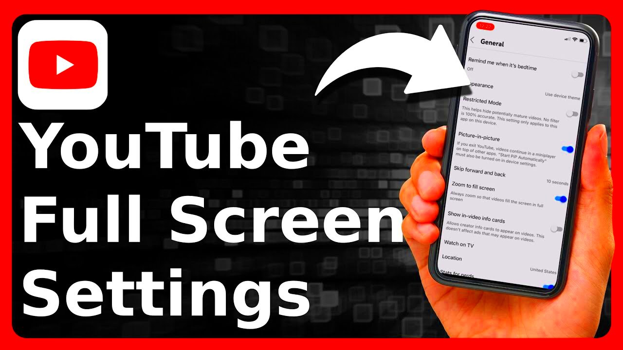 YouTube Full Screen Settings  YouTube