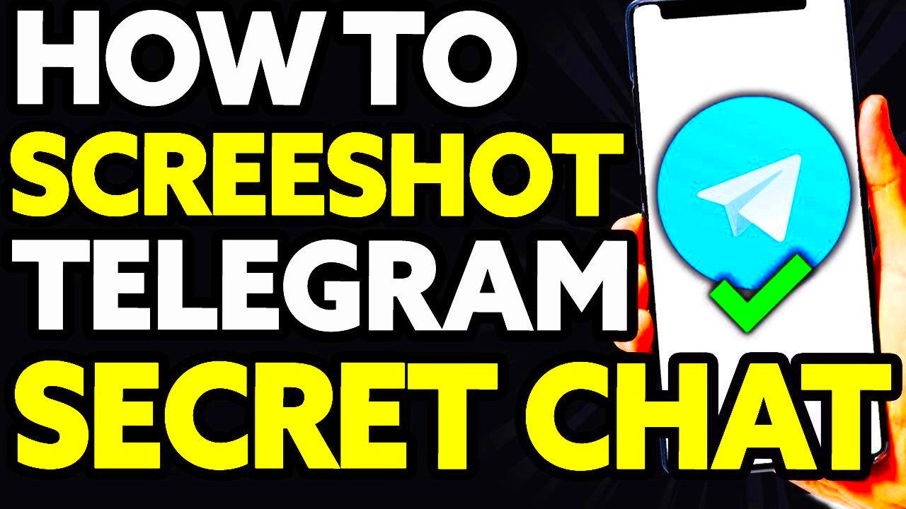 How To Take Screenshot In Telegram Secret Chat EASY  YouTube