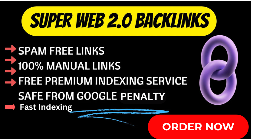 Professional 50 High-Quality Web 2.0 Indexable Backlinks Service to Boost Your Website