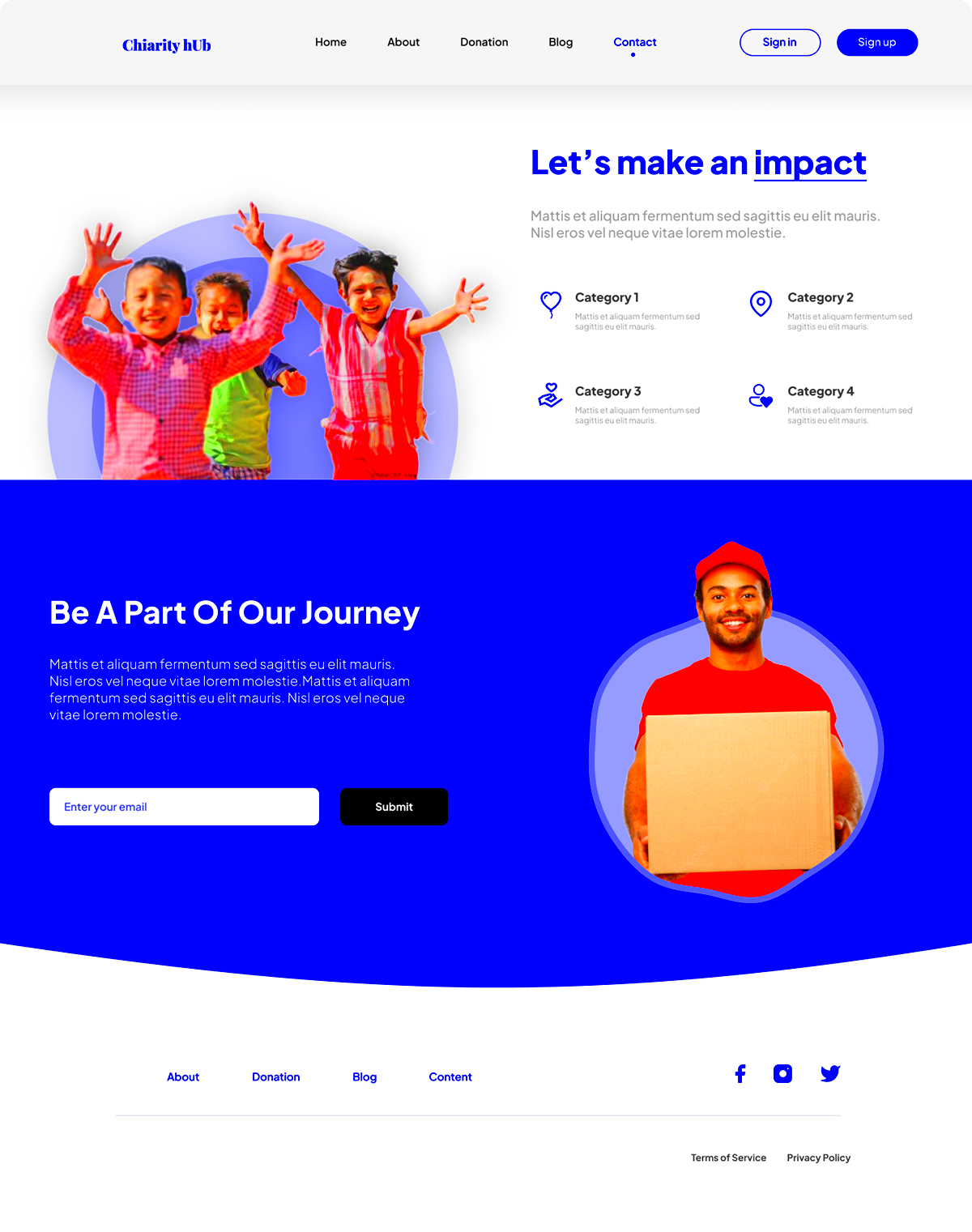 Charity Website Design  Donation  Behance