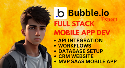 I will bubble io developer bubble app developer flutterflow app developer