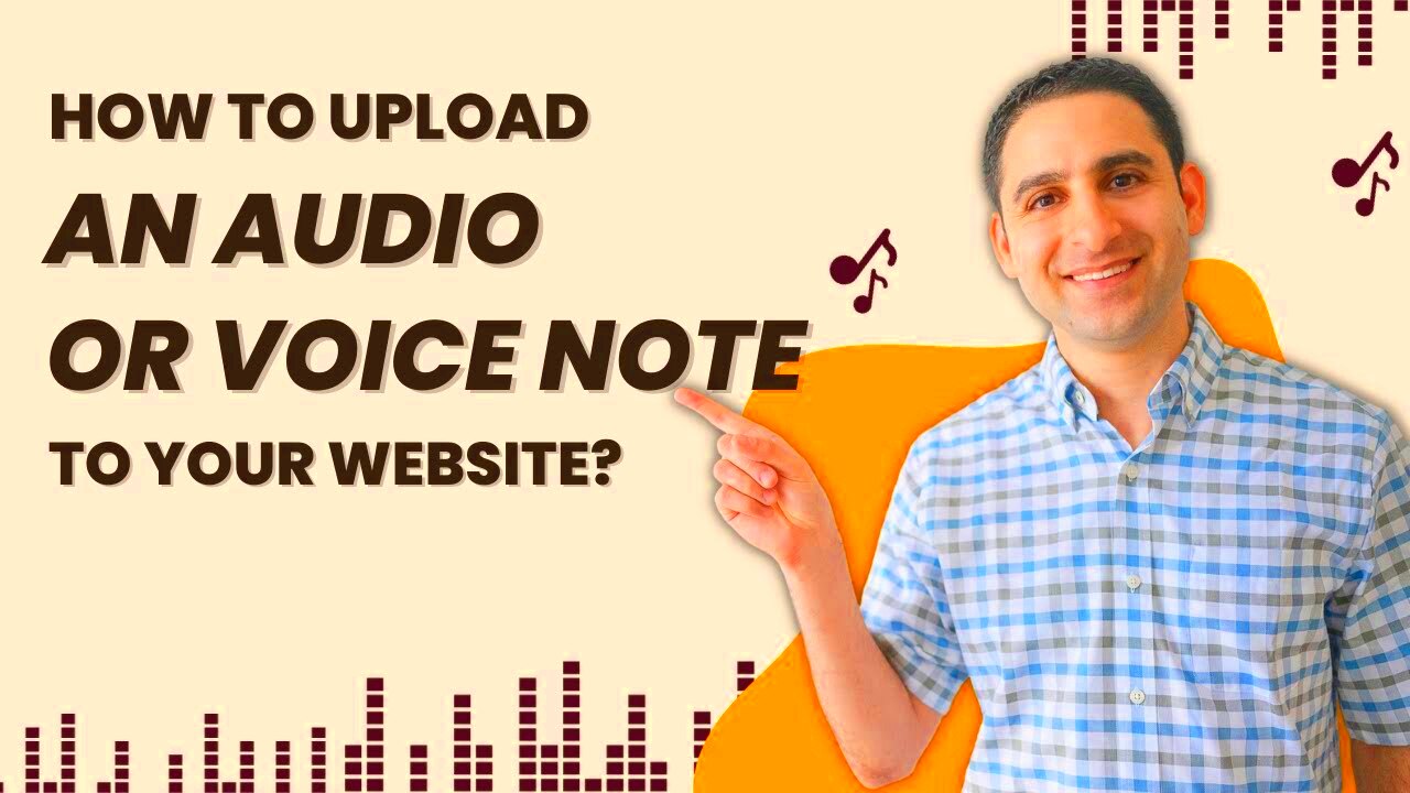 How to upload an audio or voice note to your website  YouTube