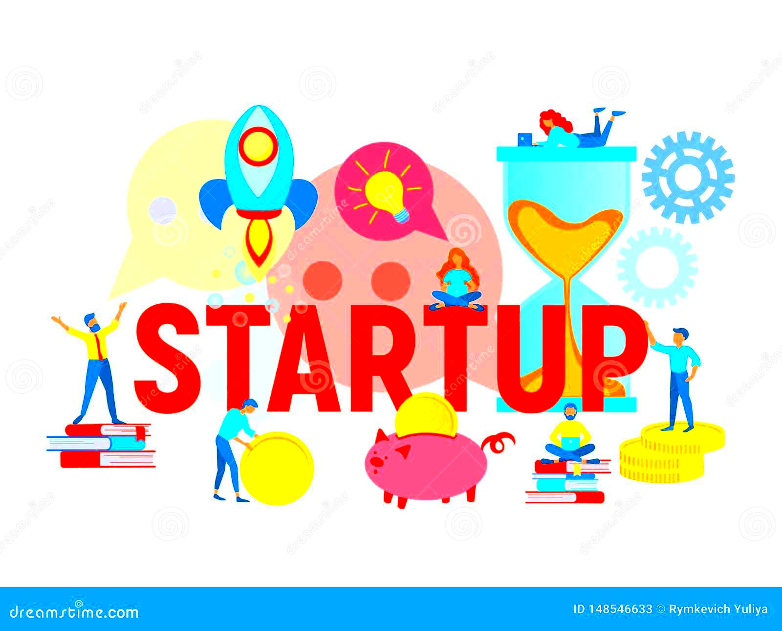 Vector Illustration Startup Concept Stock Vector  Illustration of 