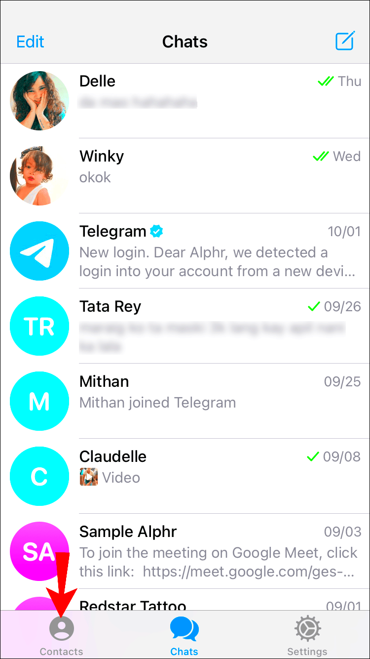 How to Delete Contacts in Telegram