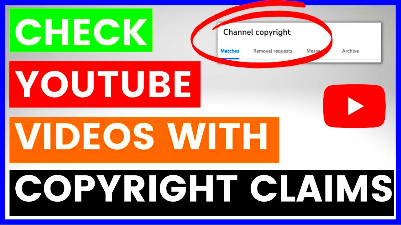 How To Check YouTube Videos With Copyright Claims in 2024  YouTube