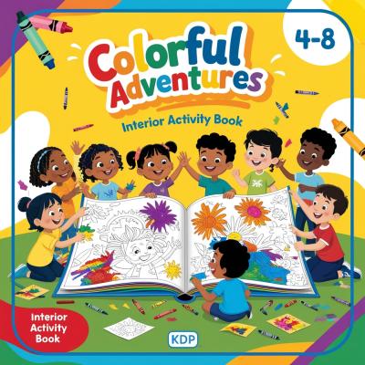 I Will Design Engaging Kids Coloring Book Cover & Activity Book Interior for KDP