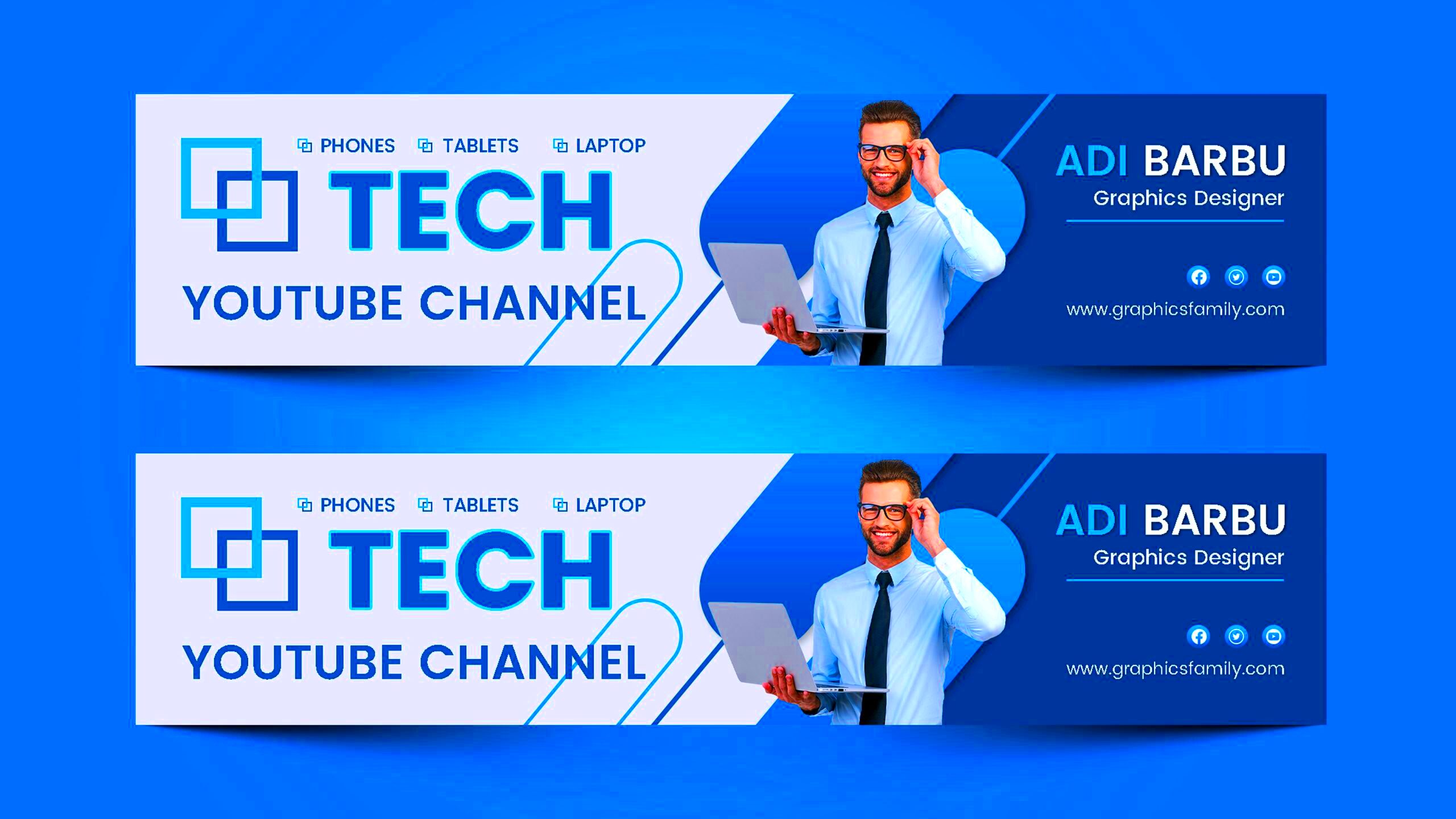 Youtube Channel Art Template