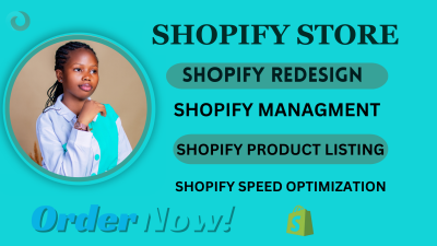 I will build 7 figure shopify dropshipping store design revamp manage shopify sales SEO