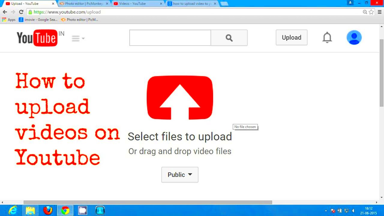 how to upload videos on youtube  YouTube