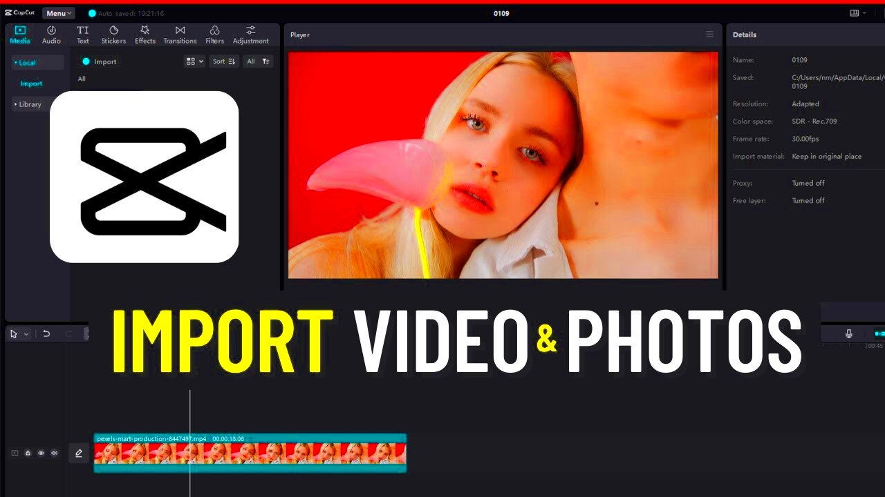 How to import Videos in Capcut PC  import Photos  Videos   YouTube